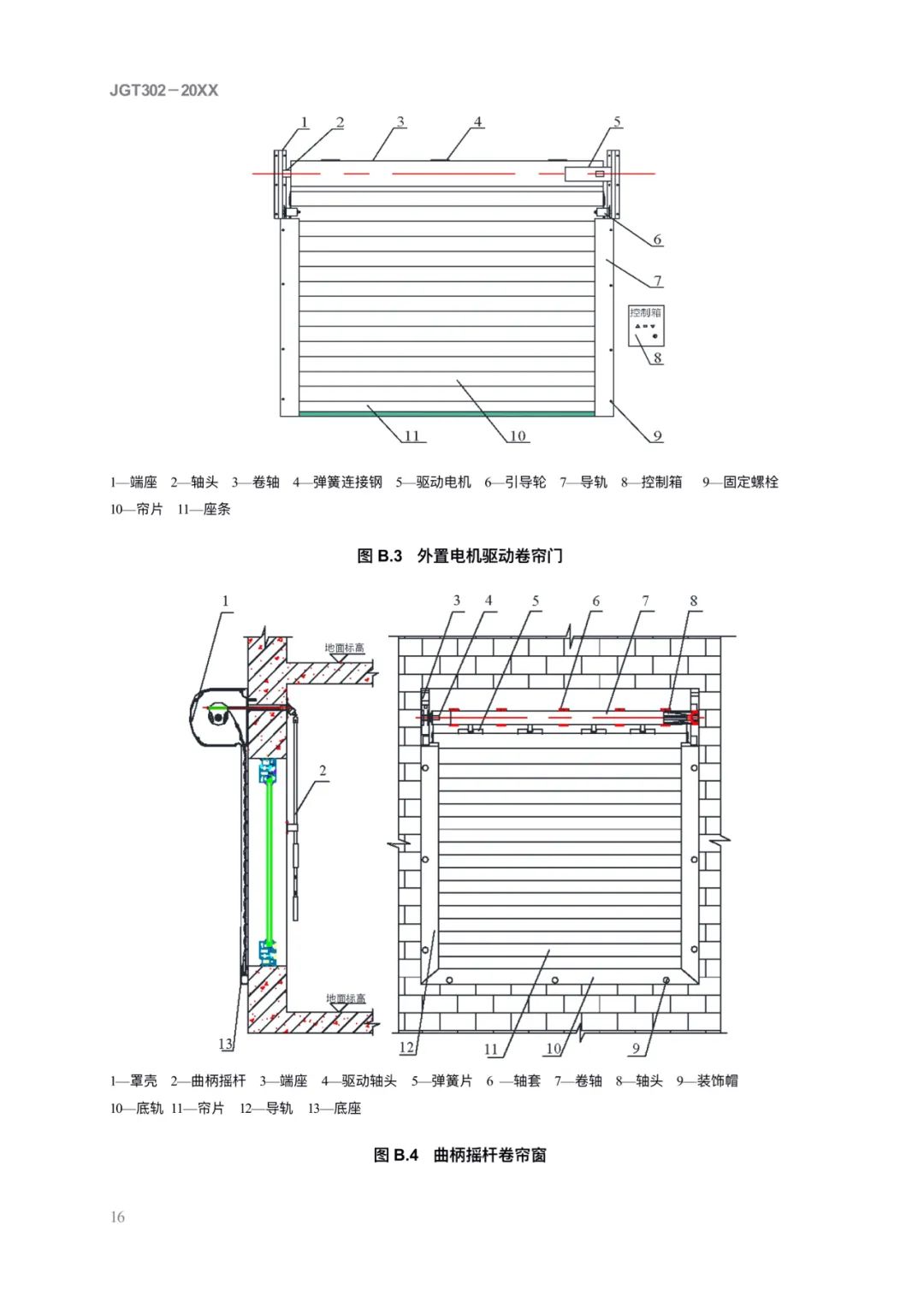 JG/T302-2022 《卷簾門窗》建筑工業(yè)行業(yè)產品標準