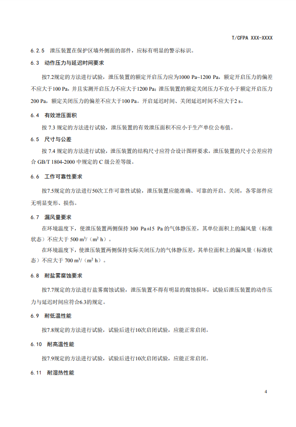 中國消防協(xié)會：關(guān)于團體標(biāo)準(zhǔn)《氣體滅火系統(tǒng)防護區(qū)自動泄壓裝置》（報批稿）的公示