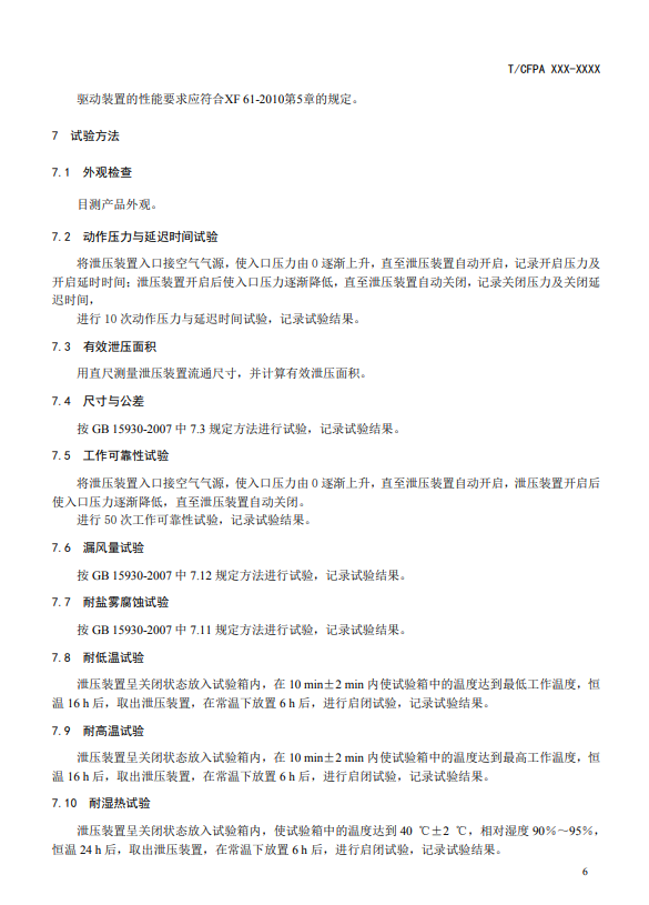 中國消防協(xié)會：關(guān)于團體標(biāo)準(zhǔn)《氣體滅火系統(tǒng)防護區(qū)自動泄壓裝置》（報批稿）的公示